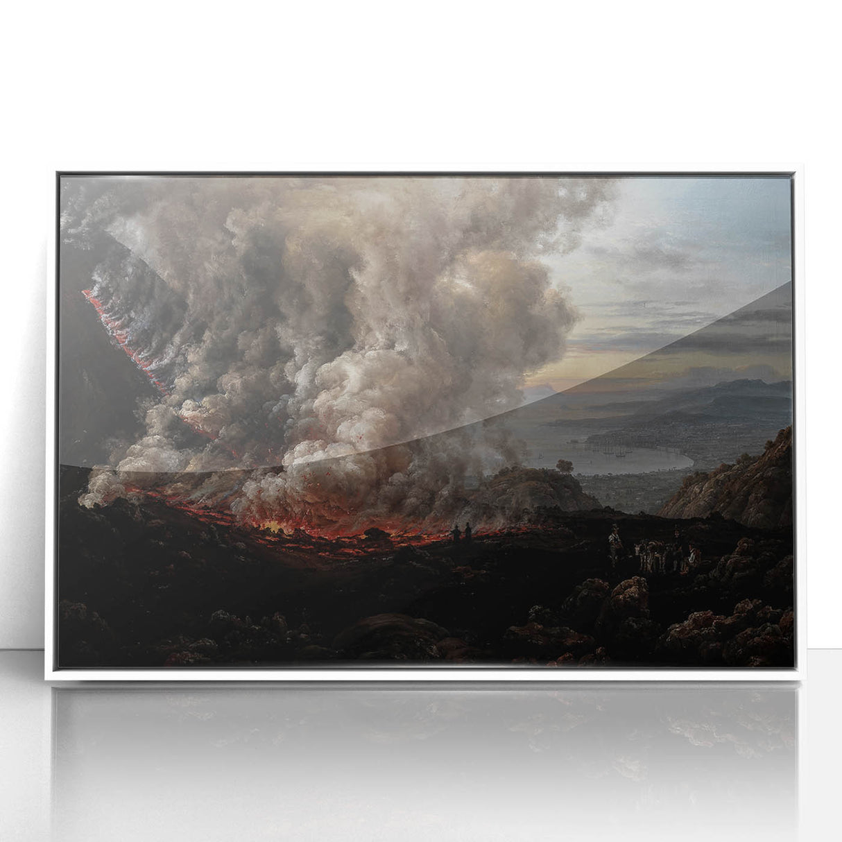 Moody Art Prints - Volcanic Landscape for Dramatic Dark Wall Decor