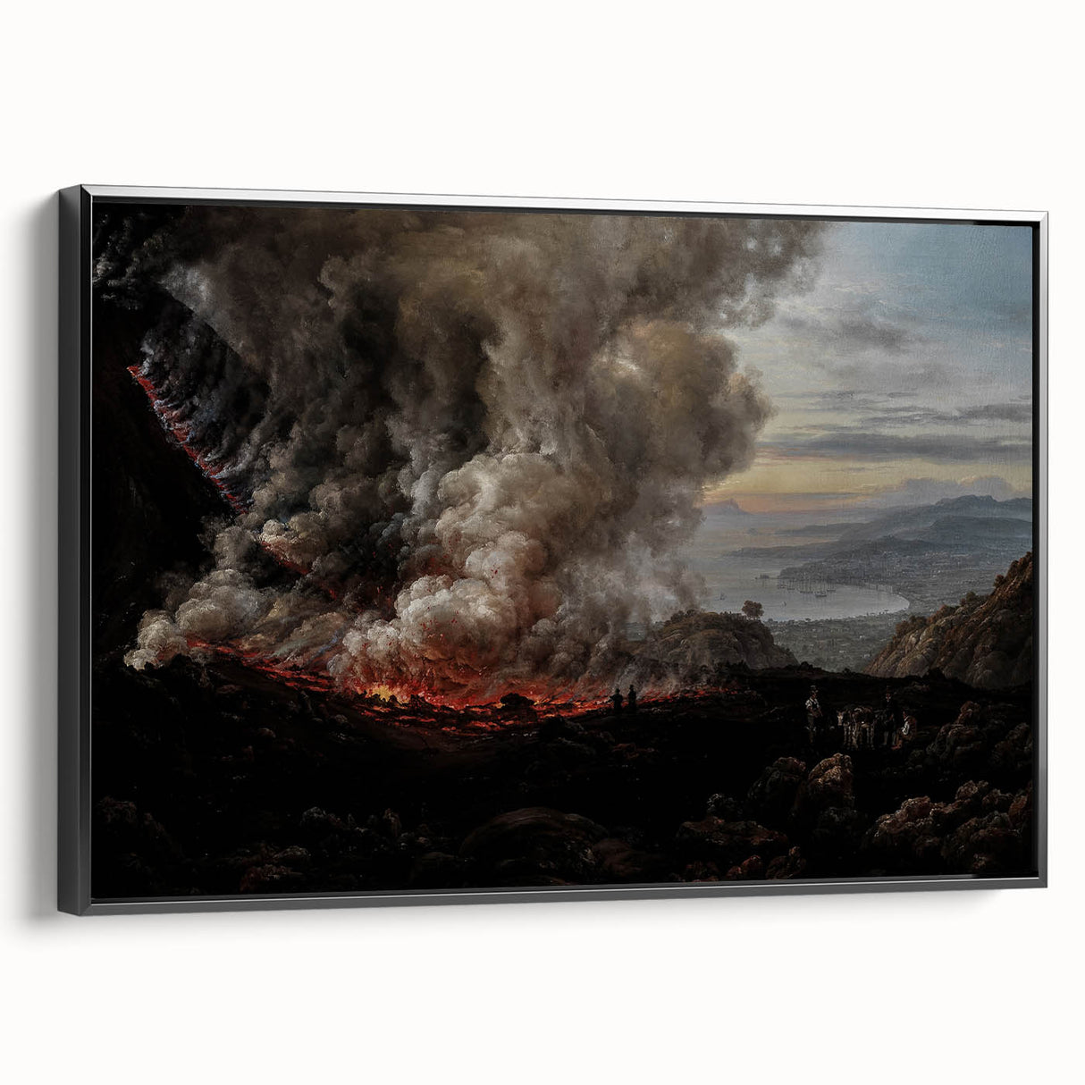 Moody Art Prints - Volcanic Landscape for Dramatic Dark Wall Decor