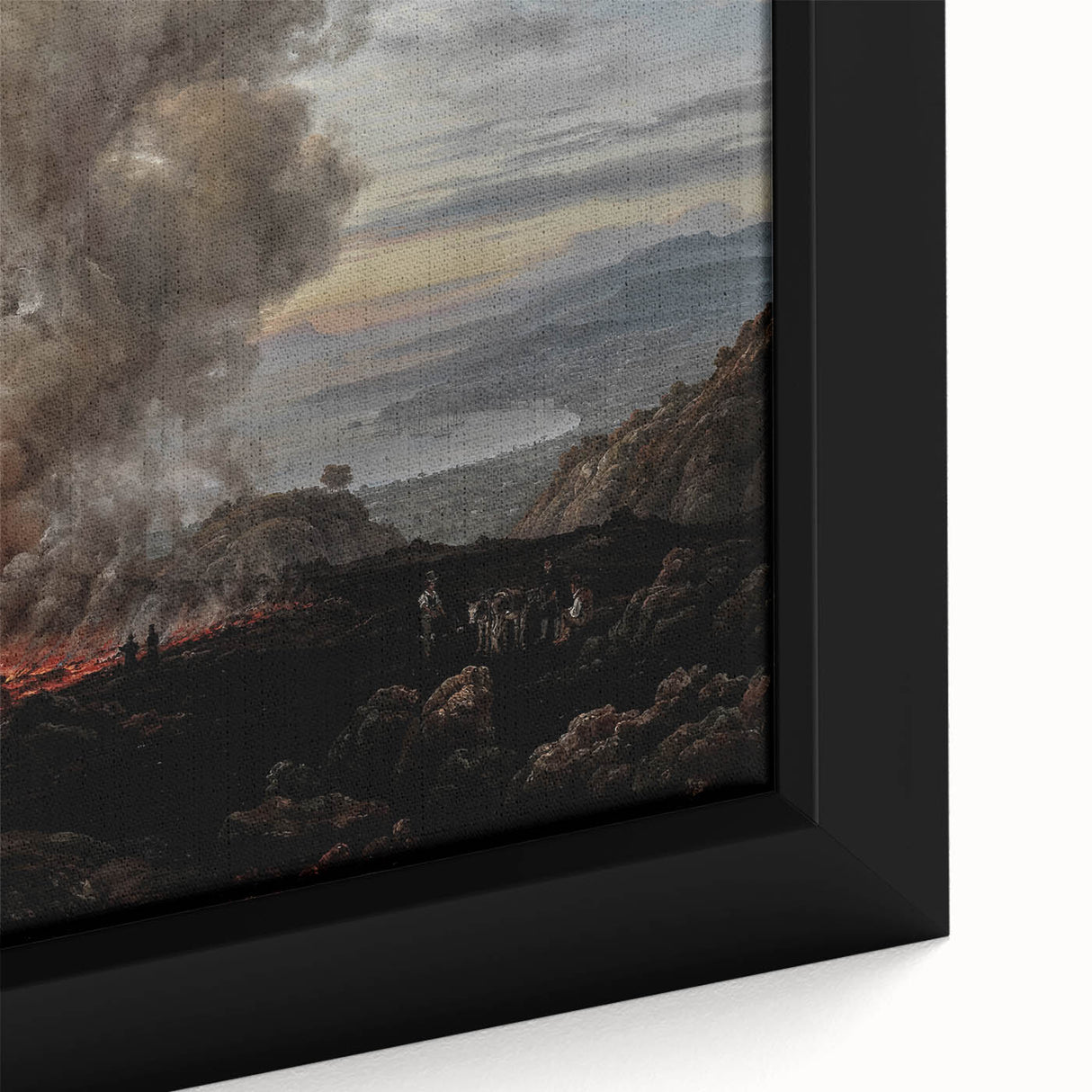 Moody Art Prints - Volcanic Landscape for Dramatic Dark Wall Decor