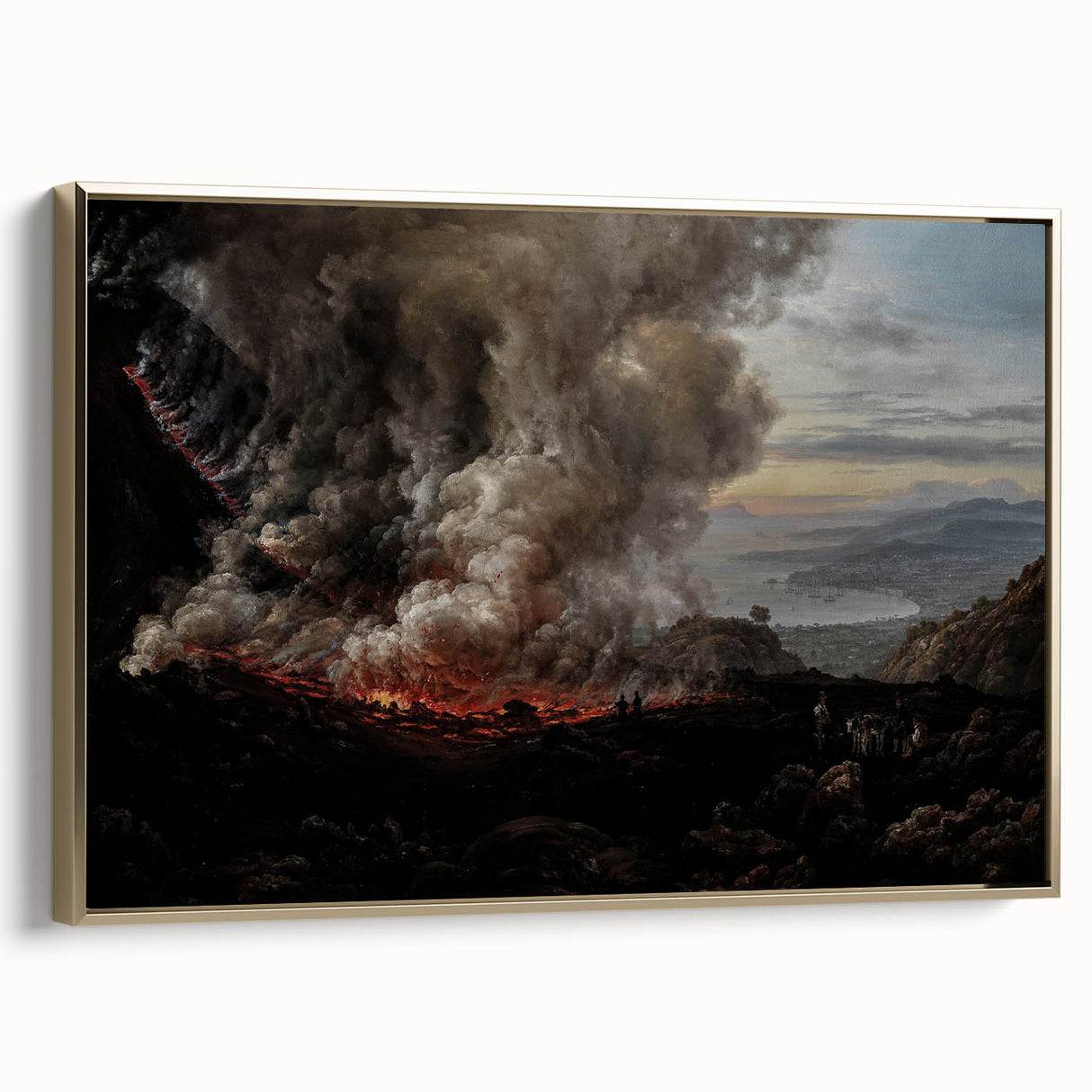 Moody Art Prints - Volcanic Landscape for Dramatic Dark Wall Decor