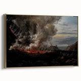 Moody Art Prints - Volcanic Landscape for Dramatic Dark Wall Decor
