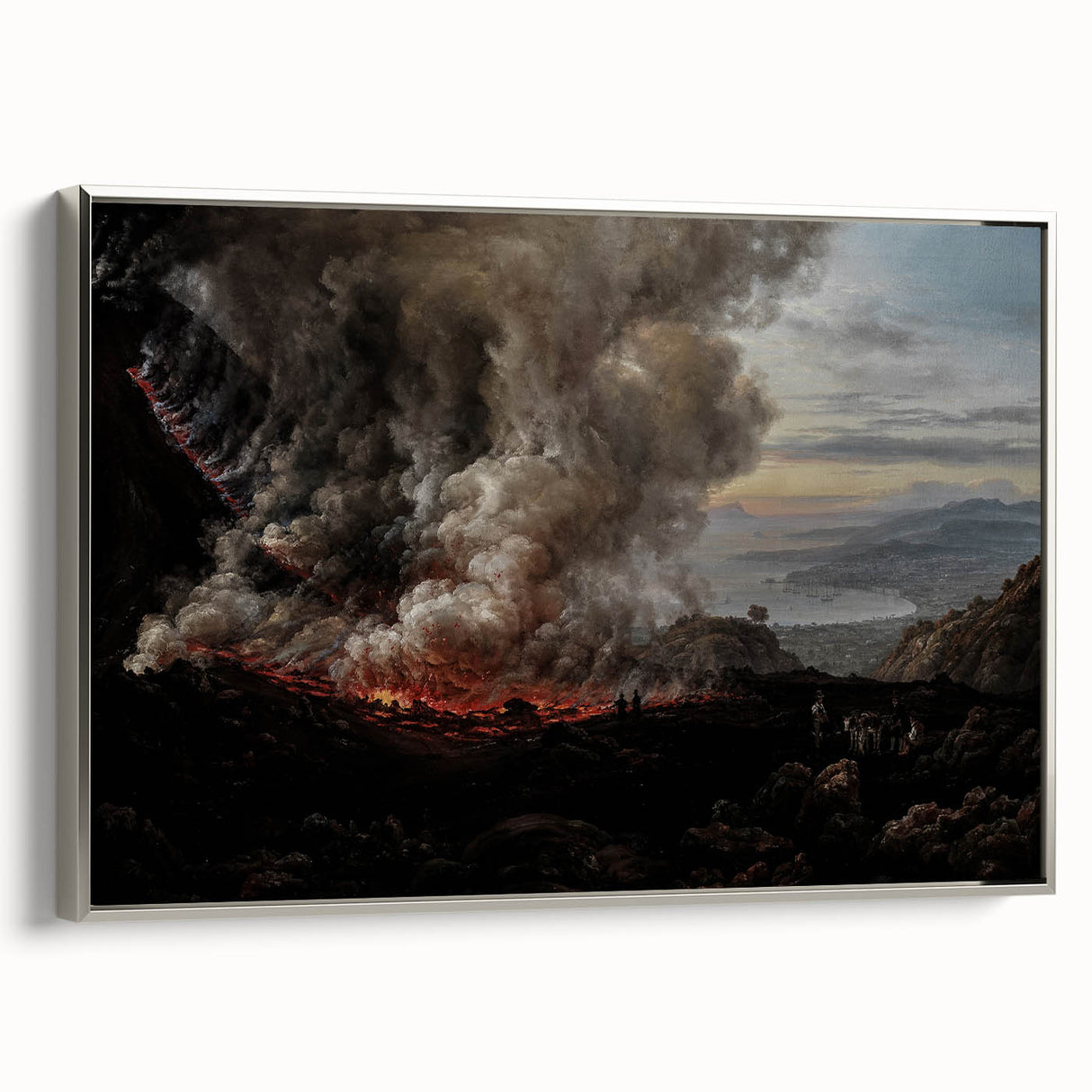 Moody Art Prints - Volcanic Landscape for Dramatic Dark Wall Decor