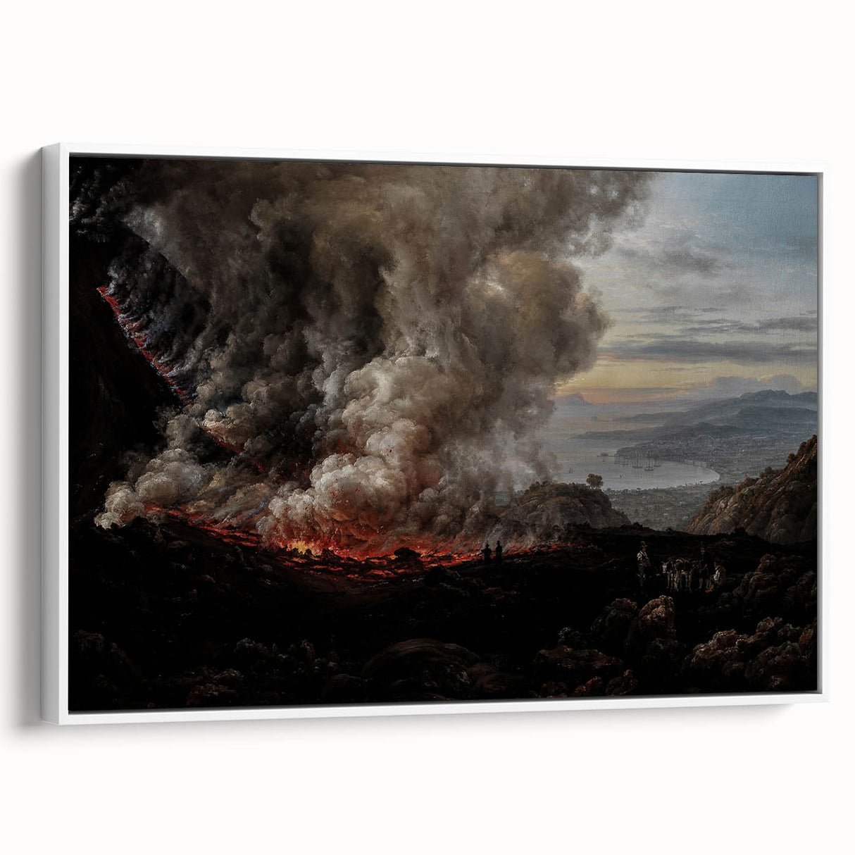 Moody Art Prints - Volcanic Landscape for Dramatic Dark Wall Decor