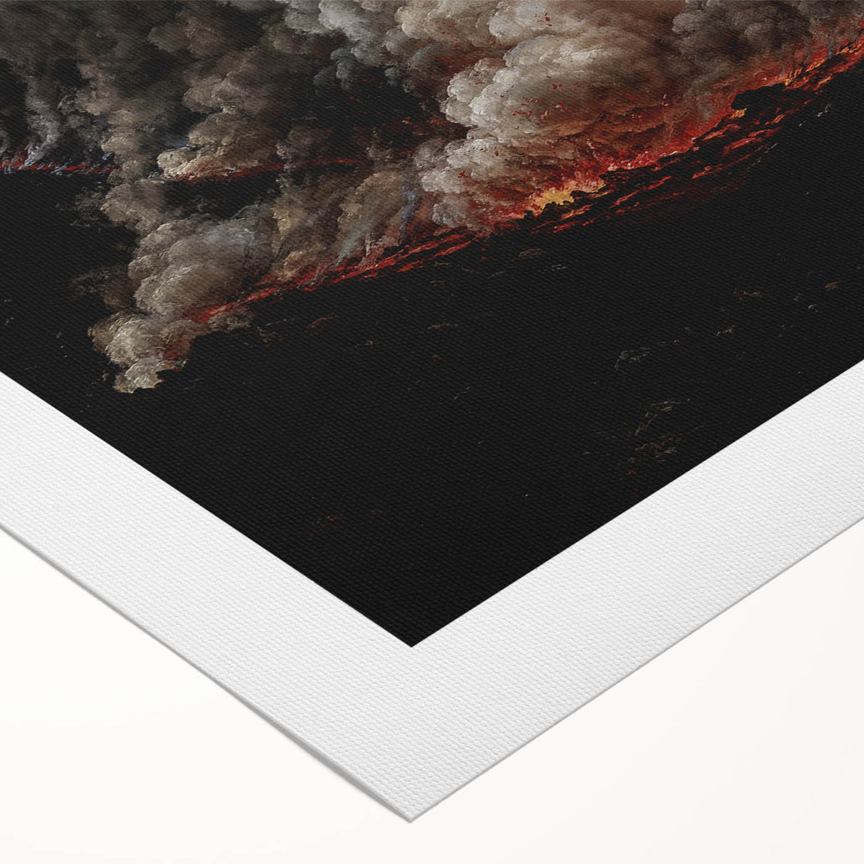 Moody Art Prints - Volcanic Landscape for Dramatic Dark Wall Decor