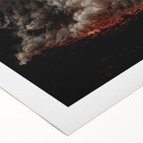 Moody Art Prints - Volcanic Landscape for Dramatic Dark Wall Decor