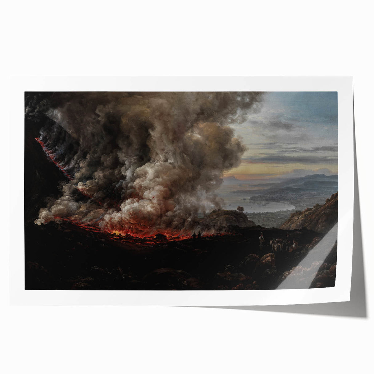 Moody Art Prints - Volcanic Landscape for Dramatic Dark Wall Decor