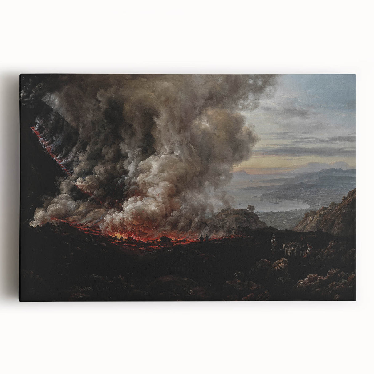 Moody Art Prints - Volcanic Landscape for Dramatic Dark Wall Decor