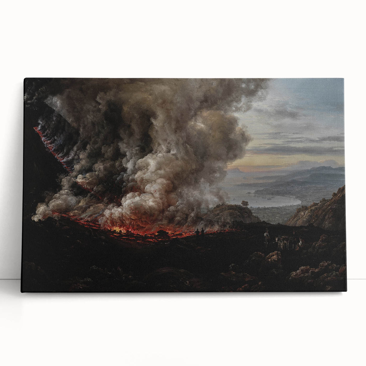 Moody Art Prints - Volcanic Landscape for Dramatic Dark Wall Decor