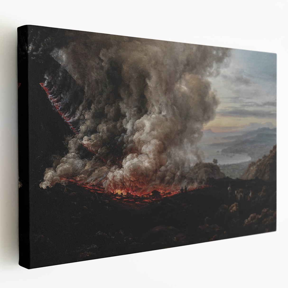 Moody Art Prints - Volcanic Landscape for Dramatic Dark Wall Decor