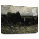 Dark Moody Wall Art - Misty Forest Landscape - Moody Art Prints