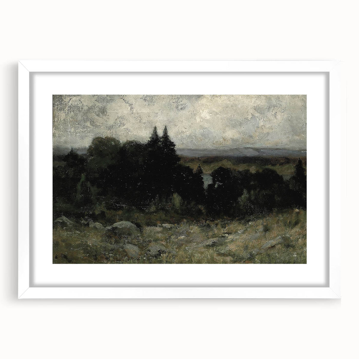 Dark Moody Wall Art - Misty Forest Landscape - Moody Art Prints