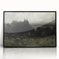 Dark Moody Wall Art - Misty Forest Landscape - Moody Art Prints
