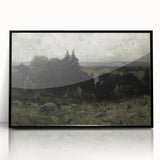 Dark Moody Wall Art - Misty Forest Landscape - Moody Art Prints