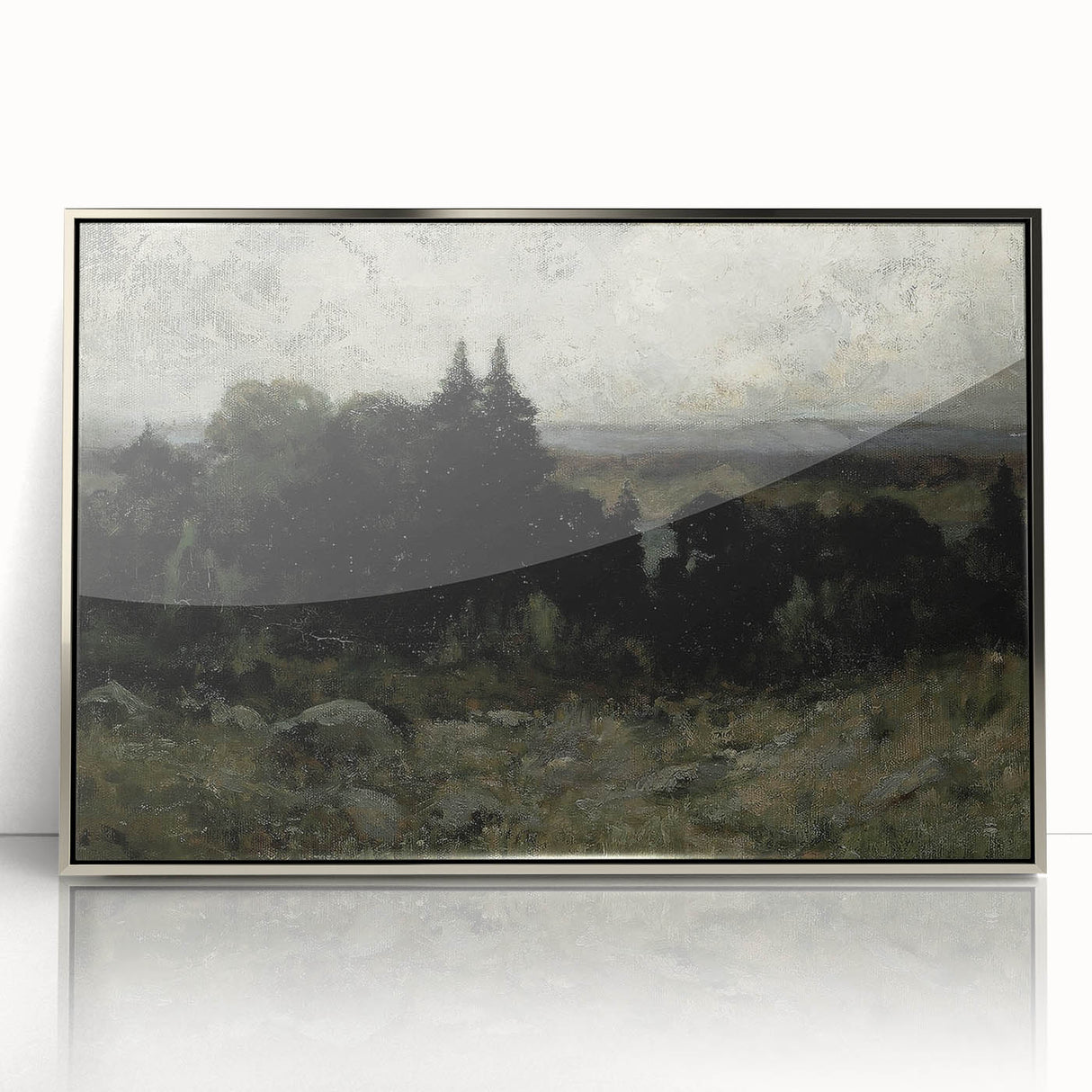Dark Moody Wall Art - Misty Forest Landscape - Moody Art Prints