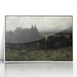 Dark Moody Wall Art - Misty Forest Landscape - Moody Art Prints