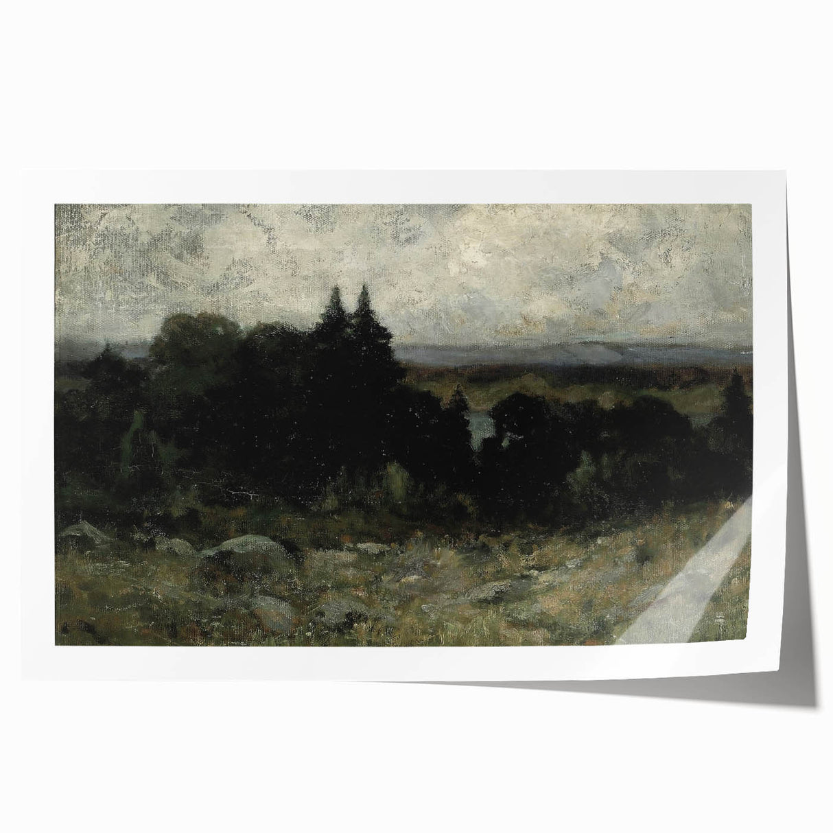 Dark Moody Wall Art - Misty Forest Landscape - Moody Art Prints