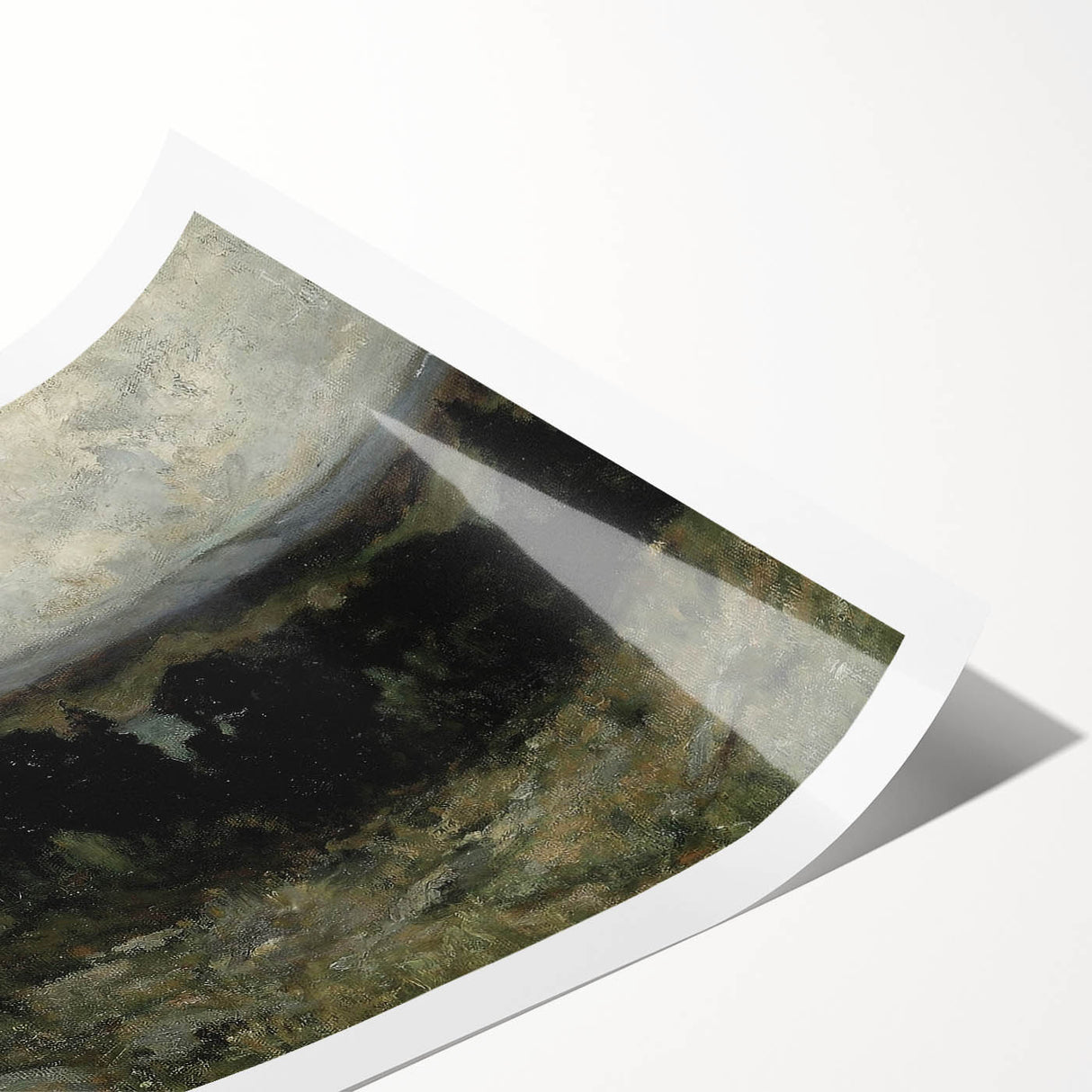 Dark Moody Wall Art - Misty Forest Landscape - Moody Art Prints