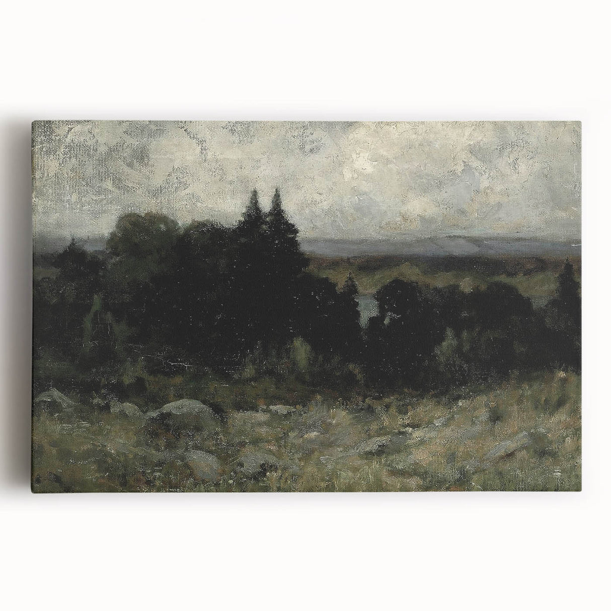 Dark Moody Wall Art - Misty Forest Landscape - Moody Art Prints