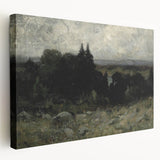 Dark Moody Wall Art - Misty Forest Landscape - Moody Art Prints