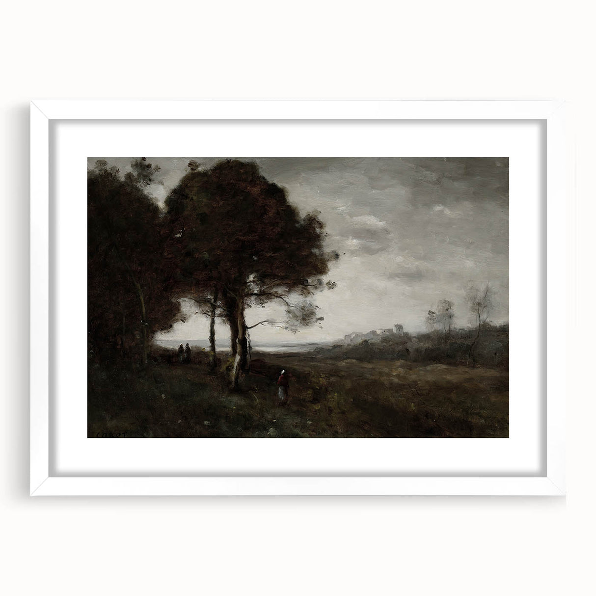 Moody Landscape Art Print - Dark Atmospheric Decor for Living Spaces