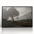 Moody Landscape Art Print - Dark Atmospheric Decor for Living Spaces