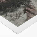 Dark Moody Winter Scene: Snowy Forest Walk Wall Art for Interiors
