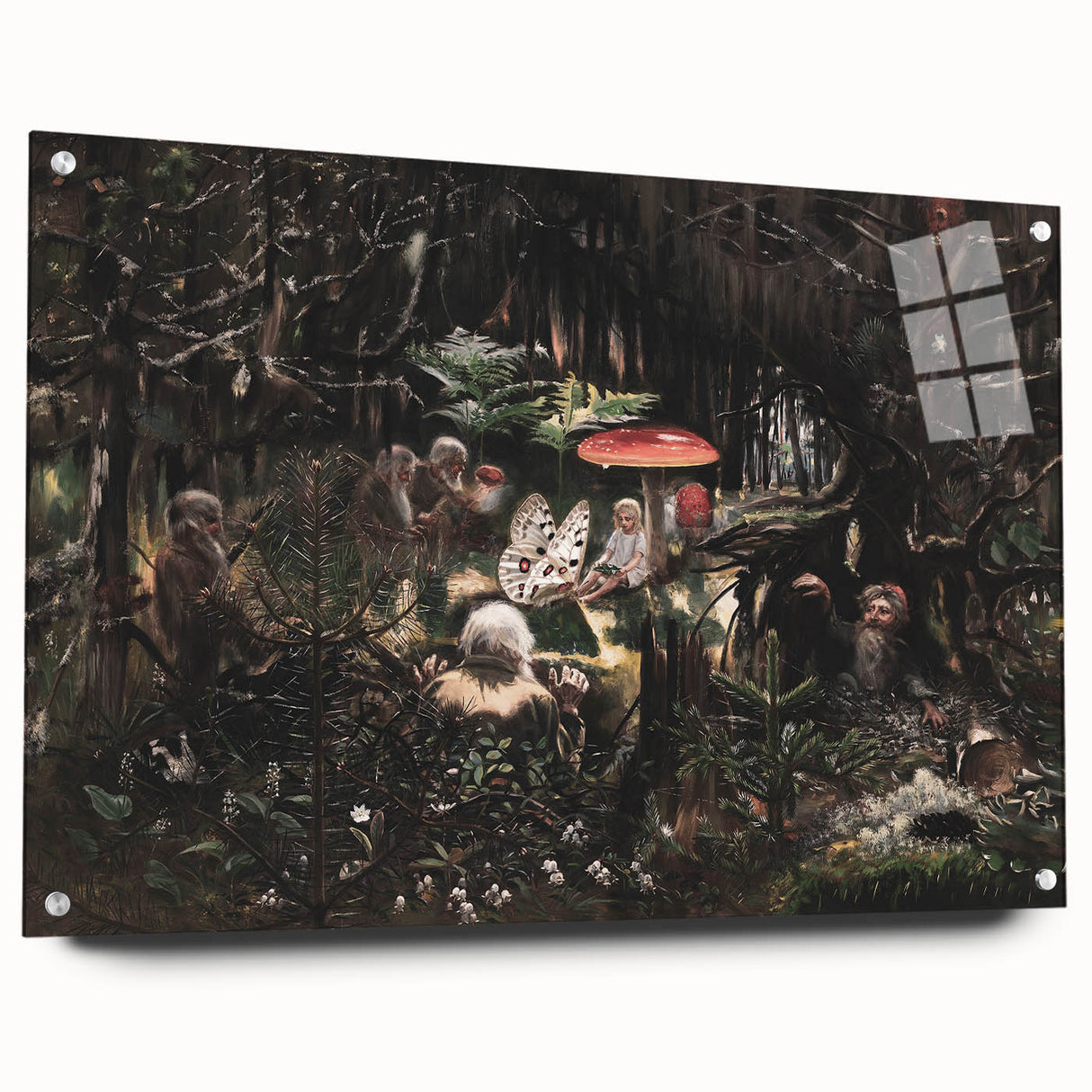 Dark Moody Wall Art - Enchanted Forest Scene for Unique Interiors