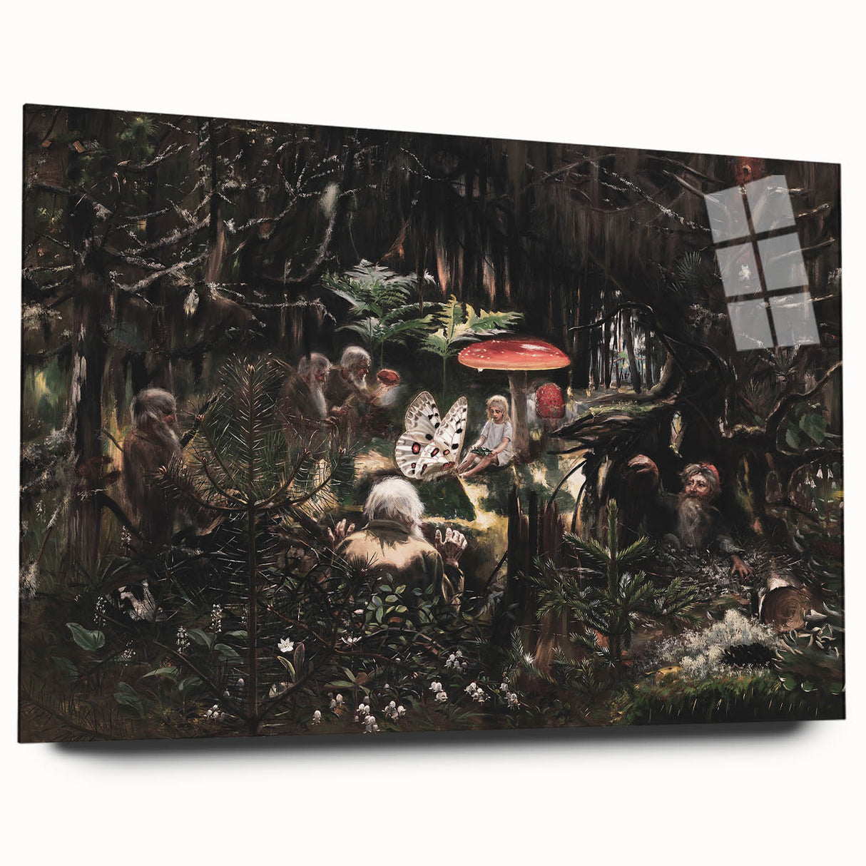 Dark Moody Wall Art - Enchanted Forest Scene for Unique Interiors