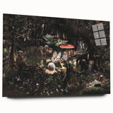Dark Moody Wall Art - Enchanted Forest Scene for Unique Interiors
