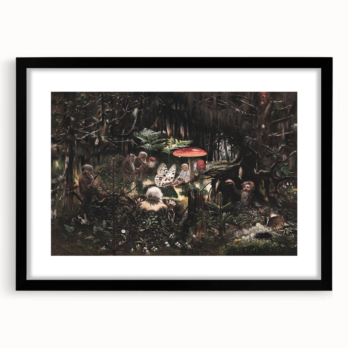 Dark Moody Wall Art - Enchanted Forest Scene for Unique Interiors