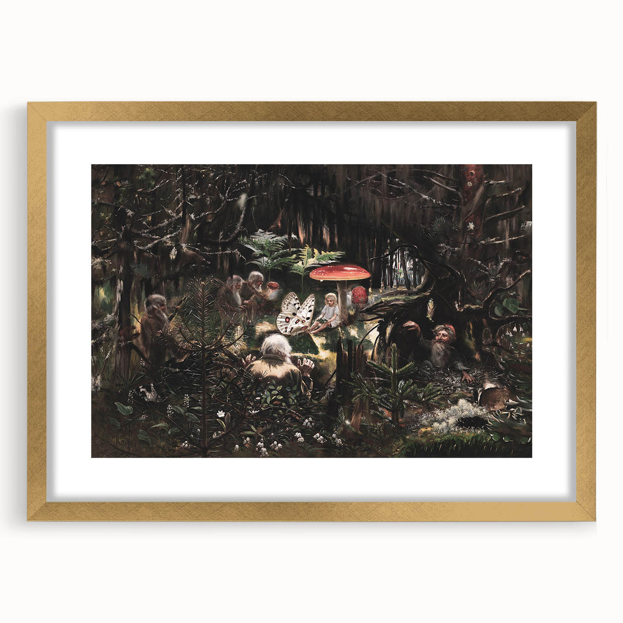 Dark Moody Wall Art - Enchanted Forest Scene for Unique Interiors