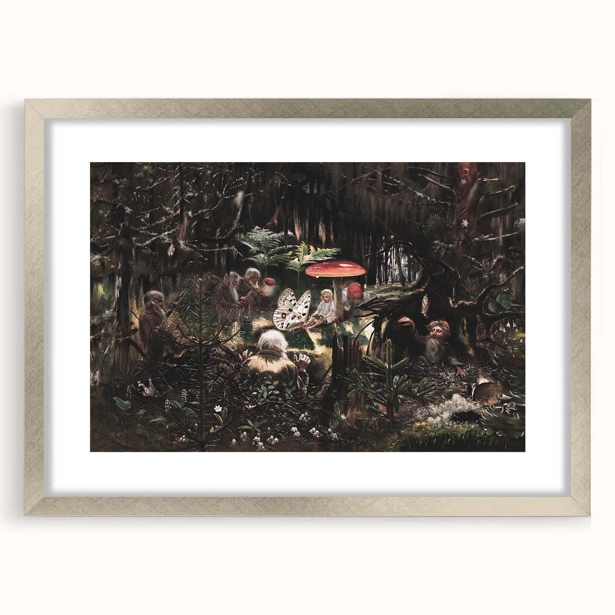 Dark Moody Wall Art - Enchanted Forest Scene for Unique Interiors