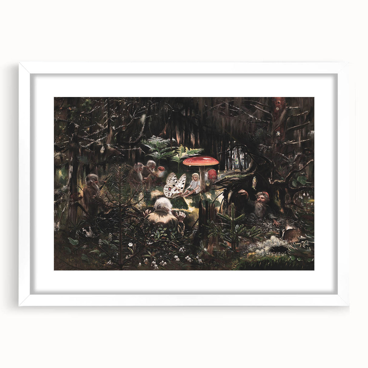Dark Moody Wall Art - Enchanted Forest Scene for Unique Interiors