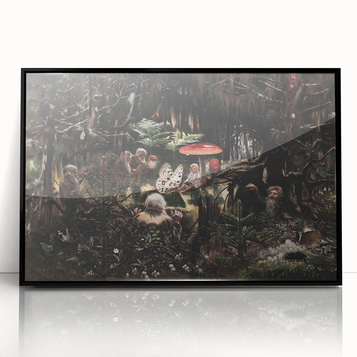 Dark Moody Wall Art - Enchanted Forest Scene for Unique Interiors