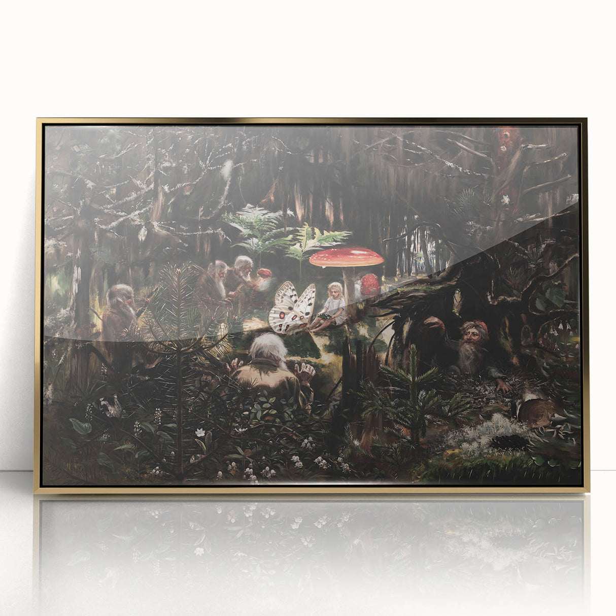 Dark Moody Wall Art - Enchanted Forest Scene for Unique Interiors