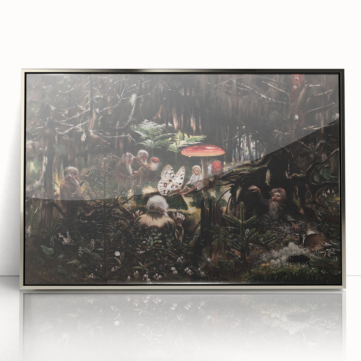 Dark Moody Wall Art - Enchanted Forest Scene for Unique Interiors
