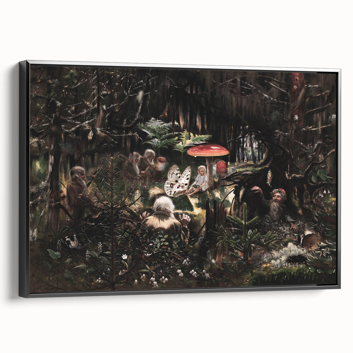 Dark Moody Wall Art - Enchanted Forest Scene for Unique Interiors