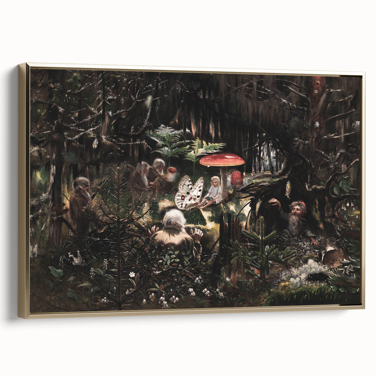 Dark Moody Wall Art - Enchanted Forest Scene for Unique Interiors