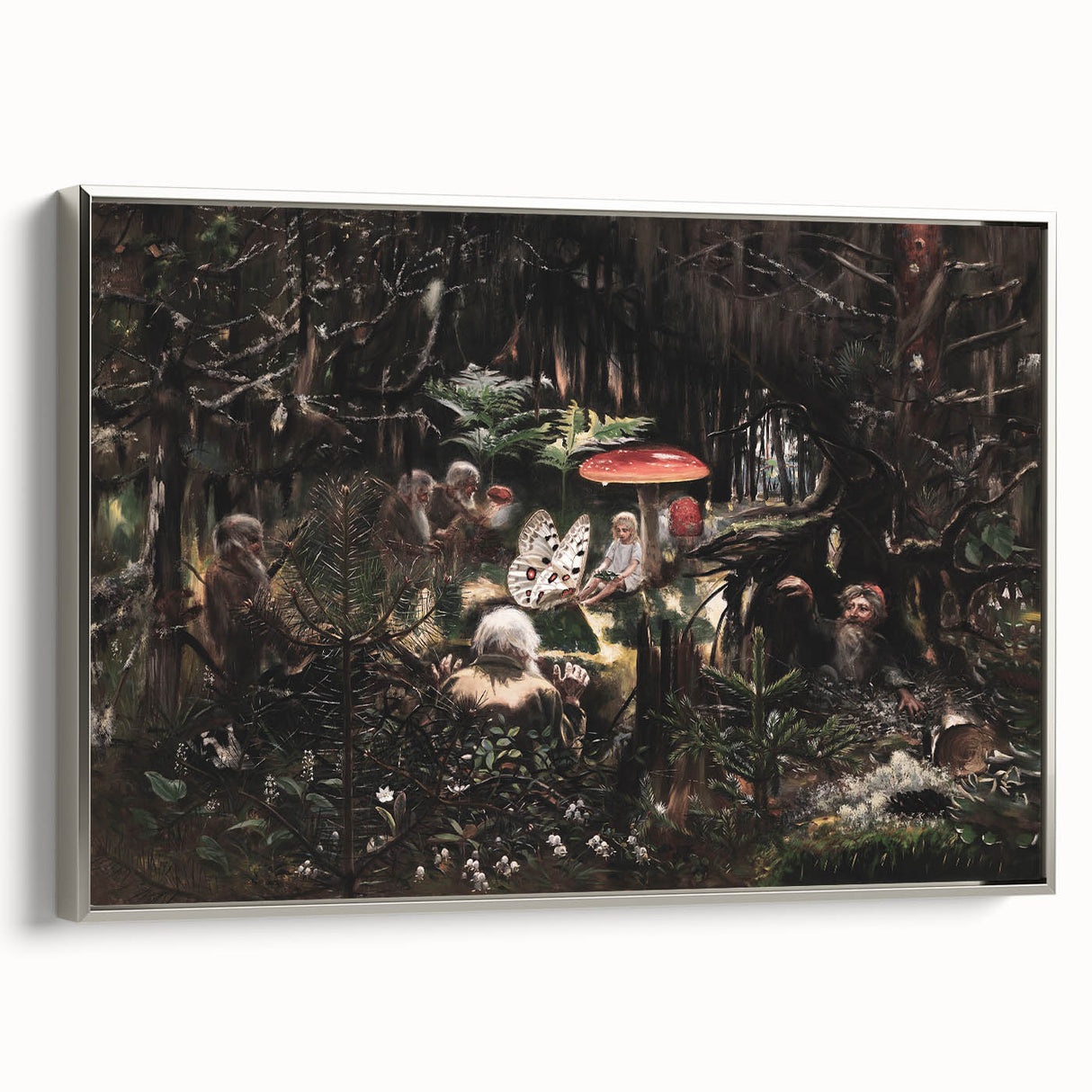 Dark Moody Wall Art - Enchanted Forest Scene for Unique Interiors