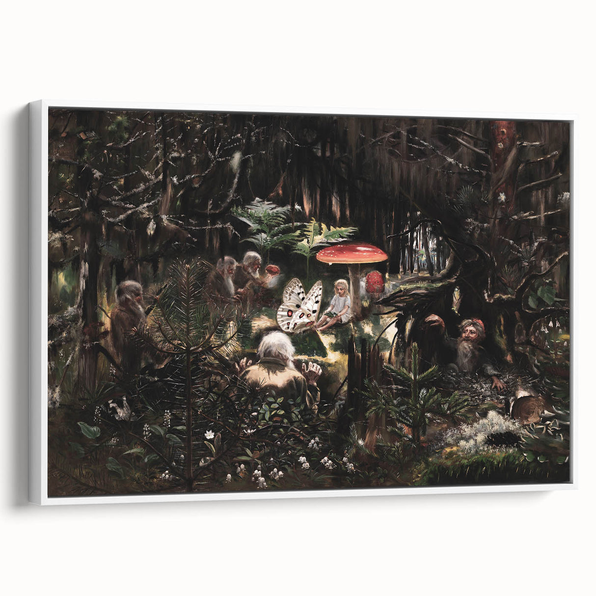 Dark Moody Wall Art - Enchanted Forest Scene for Unique Interiors