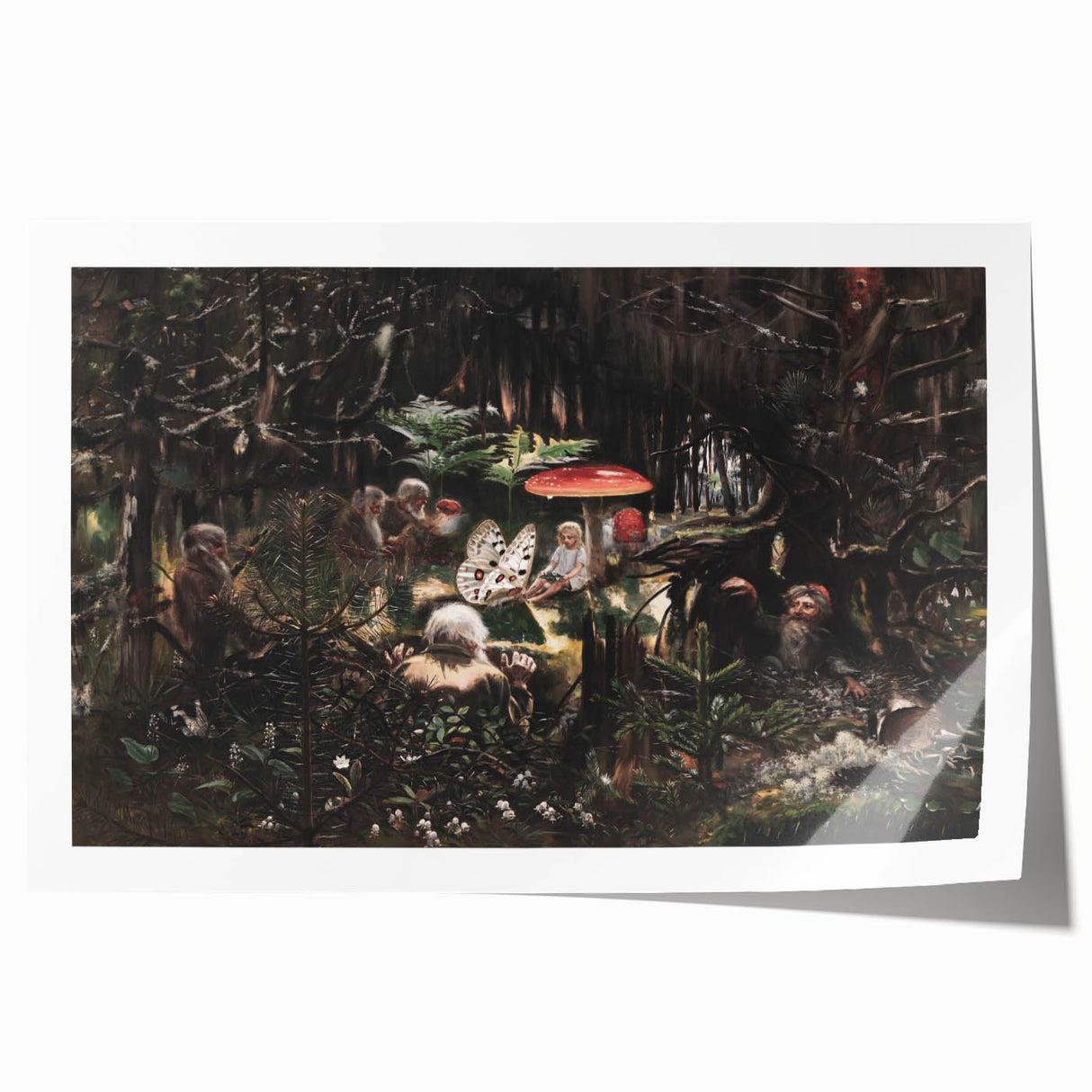 Dark Moody Wall Art - Enchanted Forest Scene for Unique Interiors