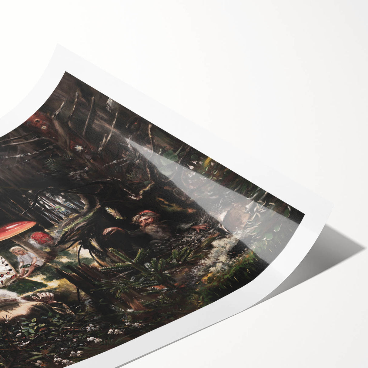 Dark Moody Wall Art - Enchanted Forest Scene for Unique Interiors