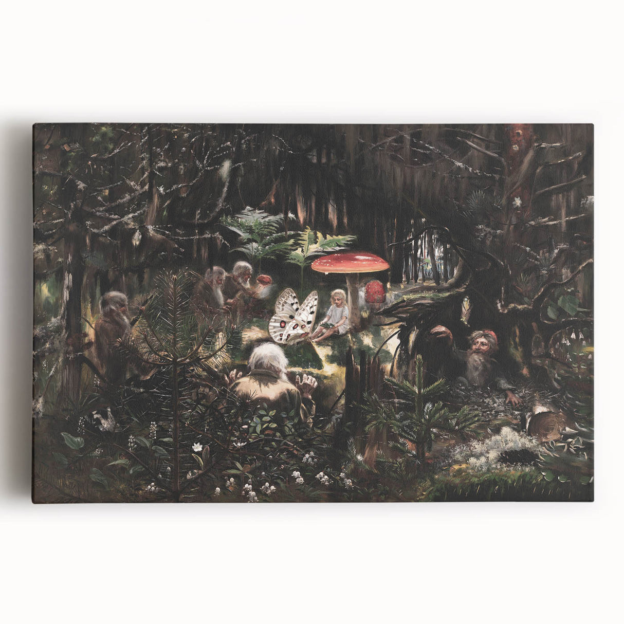 Dark Moody Wall Art - Enchanted Forest Scene for Unique Interiors