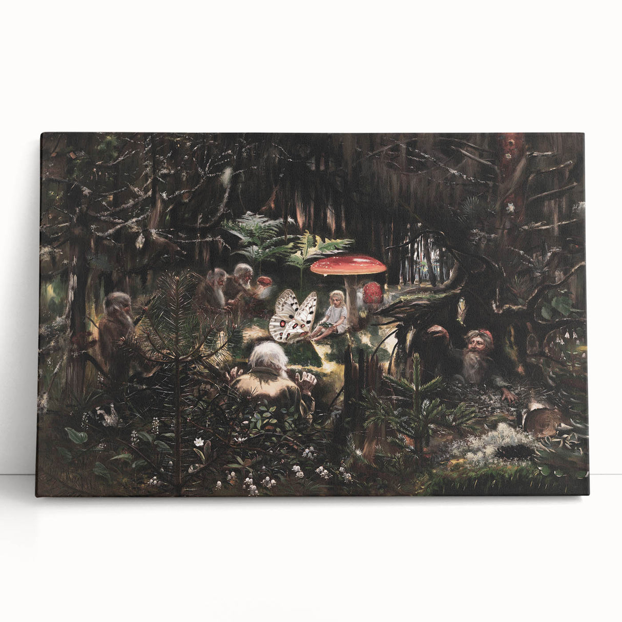 Dark Moody Wall Art - Enchanted Forest Scene for Unique Interiors