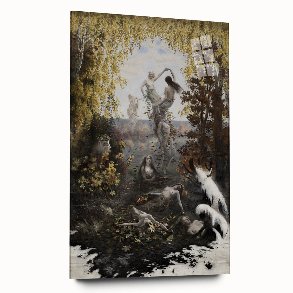 Dark Moody Wall Art | Enchanting Nymphs in Nature | Dramatic Art Prints