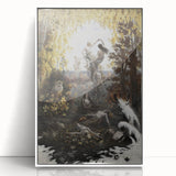 Dark Moody Wall Art | Enchanting Nymphs in Nature | Dramatic Art Prints
