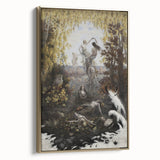 Dark Moody Wall Art | Enchanting Nymphs in Nature | Dramatic Art Prints