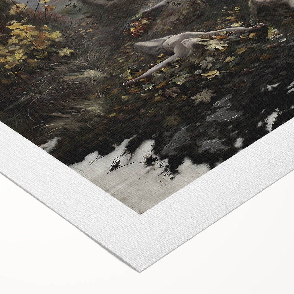 Dark Moody Wall Art | Enchanting Nymphs in Nature | Dramatic Art Prints