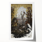 Dark Moody Wall Art | Enchanting Nymphs in Nature | Dramatic Art Prints