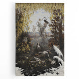 Dark Moody Wall Art | Enchanting Nymphs in Nature | Dramatic Art Prints